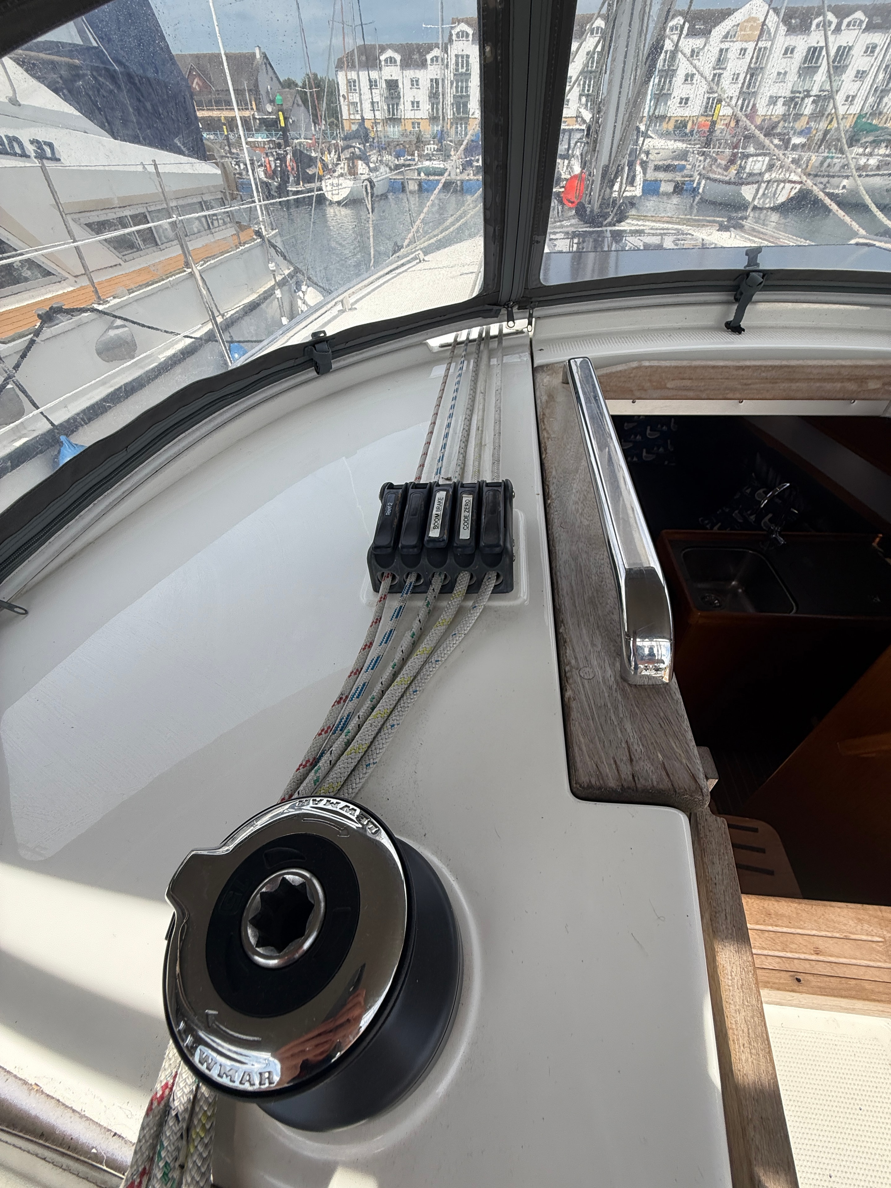Coachroof 1 — solar and fittings