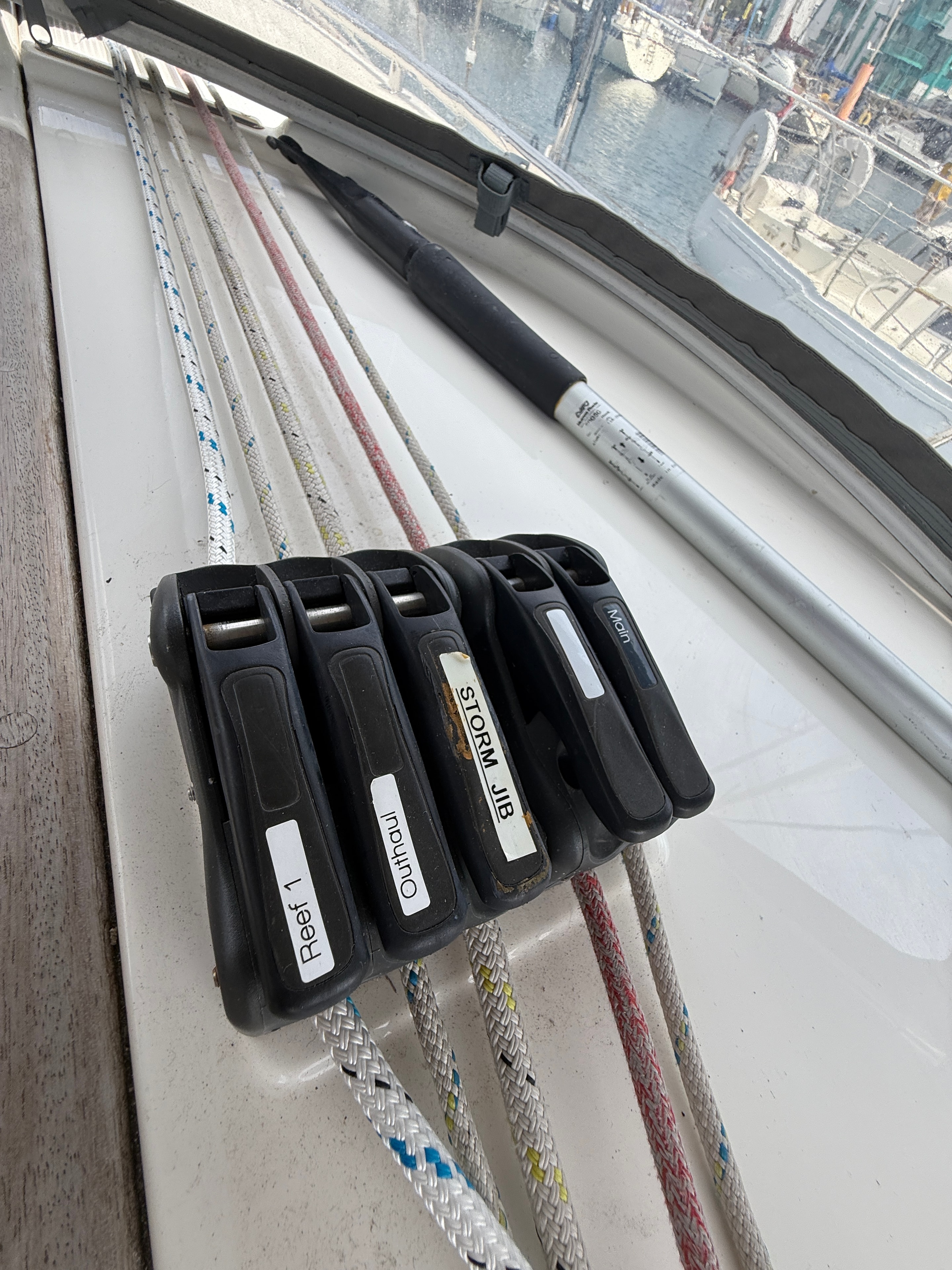 Coachroof 3 — rigging and sail detail
